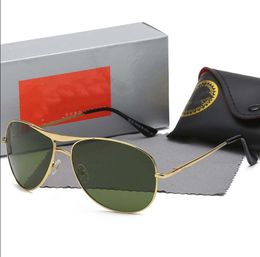 Luxury\u00A0designer Sunglasses Vintage Pilot Brand UV400 Protection Mens Womens Designer Out Cycling Fashion sun glasses with case RTXHTR