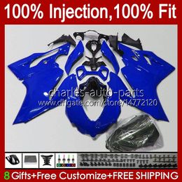 Injection Mould Fairings For DUCATI Panigale 899 1199 S R 899S 1199S 12 13 14 15 16 Bodywork 44No.47 899R 1199R 2012 2013 2014 2015 2016 Glossy Blue 899-1199 12-16 OEM Body