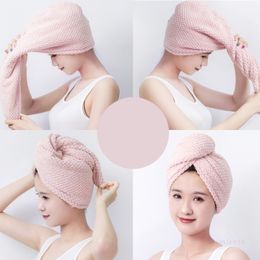 Quick Drying Towel Water Absorption Thickening Adult Children Bath Cap Dry Hair Caps 5 Colours T500551