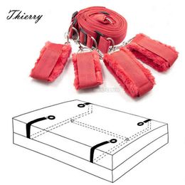 Nxy Adult Toys Thierry 11 Types Bed Bondage Sex for Couple Game Erotic Positioning Bedroom Restraints Fetish Products 1207