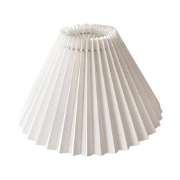 Lamp Covers & Shades Mushroom Japanese Style E27 Light For Table Cover Easy Install Home Decor Accessories Pleated Lampshade Elegant Living