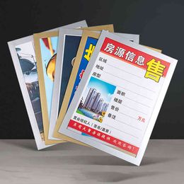 A5 Clear Wall Mounted Self-Adhesive Magnetic Document Sign Holder Picture Poster Display Plastic Frame