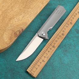 Fast M390 Folding Knife, TC4 Ball Bearing Washer, Titanium Handle, Camping Tool, Outdoor Gear, Gift Collections