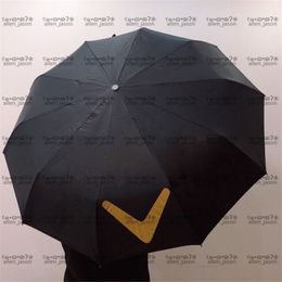 Black Hipster Umbrellas Hipster Automatic Folding Luxury Umbrellas Top Quality Outdoor Travel Designer Multifunction Sun Umbrellas