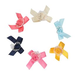 Decorative Flowers & Wreaths 10 Pieces Of Cloth Bow Tie Diy Jewelry Accessories Resin Handmade Mobile Phone Shell Material