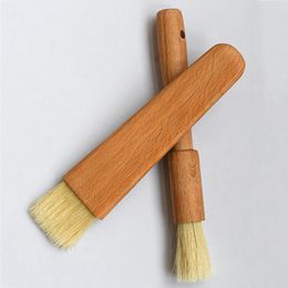 가정용 나무 오일 브러쉬 나무 핸들 바베큐 도구 그릴 과자 버터 꿀 소스 베이킹 부엌 도구 JY0908