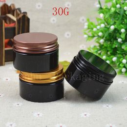 Black Plastic Cosmetics Packaging Cream Jar,30CC Refillable Empty Containers Cosmetics,Homemade Cosmetic Skin Products Containergood qty