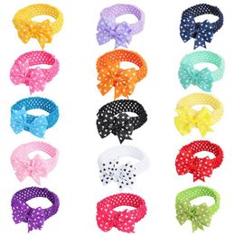 Fashion Infant Kids Cute Love Heart Print Bowknots Baby Headband Bows Valentines' Day Hair Accessories