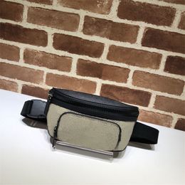 Classic style genuine Leather women and men fashion Waist Bags fanny pack printed designer fannypack chest bag 450946