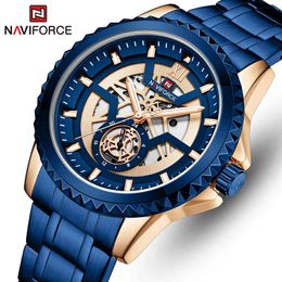 NAVIFORCE Top Mens Watch Brand Luxury Fashion Quartz Men Watches Waterproof Sports Male Military Wrist Watch Relogio Masculino 210517