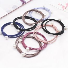 Fashion Pearl Elastic Hair Rubber Bands multilayer hair ring Ponytail Holder Headband for Women Girls Jewellery Accessories