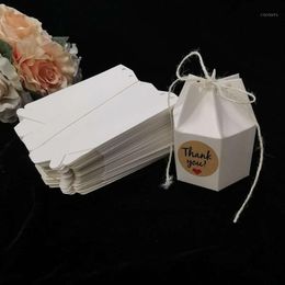 50pcCreative Kraft Paper Package Cardboard Box Recycled Papers Scrapbooking Packs Lantern Hexagon Craft Gift Cand Wrap