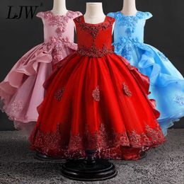 New High quality baby girl dress for girls elegant birthday party dress girl dress Baby girl's christmas clothes 2-8yrs Q0716