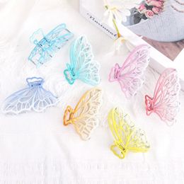 Fashion Smal Simple Geometric Hair Claw Women Girls Clamps Metal Hair Clip Accessories Headwear Butterfly