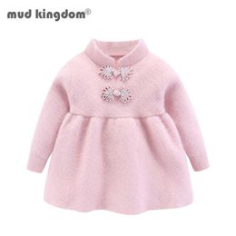 Mudkingdom Girls Sweaters Cute Chinese Style Vintage Solid Long Sleeve Clothes 210615