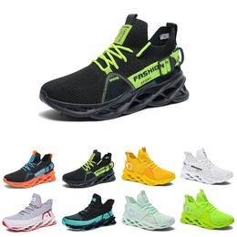 men running shoes fashion trainer triple black white red navy university blue Khaki mens outdoor sports sneakers two