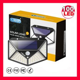 -Lampada solare LIIBOT 10 PZ 100 LED Light Light Esternal Vuoto Sunlight Sunlight Strada Sensori di movimento per la decorazione del giardino Grossista
