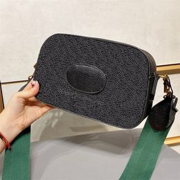 Luxury Designer 2021 SS Crossbody Bag Handbag Delicate Striped Classic Letter Dot High Quality Cowhide Zipper Camera Bags Women Fashion Shoulder Totes Handbags