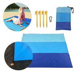 Magic Beach Mat Outdoor Travel Magic Sand Mat Beach Towel Picnic Camping Waterproof Mattress Blanket Foldable Sandless Beach Mat 210917