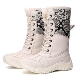 Boots Ladies Snow Cotton Shoes, Winter Fleece, Warm Rubber Soles, Non-Slip Fashion Versatile Outdoor Travel