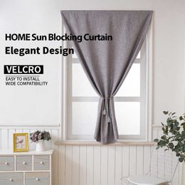 Punch Free Blackout Curtain for Living Room Bedroom Window Curtain Easy Instal Drapes Blinds Kitchen Window Cortinas 210712