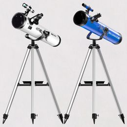 BELONA 35X-875X Professional Zoom Astronomical Telescope Adult Outdoor HD Night Vision Refractive Deep Space Moon Watching High Definition Monocular - Blue