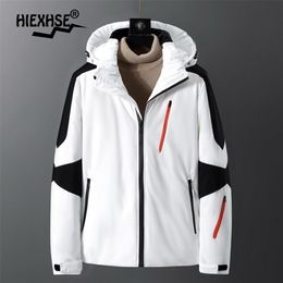 Fall Winter Waterproof Warm Jackets White Duck Down Removable Hooded Man Coat Men Jacket Stylish 211216