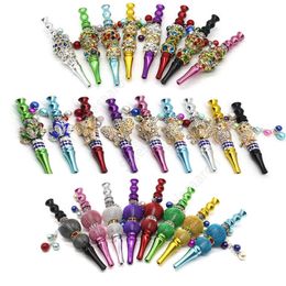 wholesale Colourful Animal shape Metal hookah tips blunt holder with rhinestones hookah mouthpiece shisha tips Smoking Accessories DAS63