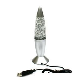 2021 3D Rocket Multi Couleur Changement de Lava Lampe RGB LED Glitterie Humeur Night Night Cadeau Cadeau de Noël Lampe de nuit