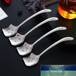 4pcs Cute Cat Coffee Spoon 304 Stainless Steel Cat spoon Teaspoon Long Handle Flatware Gift Tableware Coffee accessories Factory price expert design Quality Latest