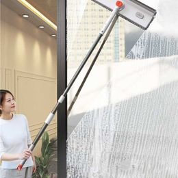 JOYBOS Window Squeegee Mop Soft Microfiber Glass Brush Telescopic Multi-function Scraper Cleaning Dust Household Kitchen JX57 211215