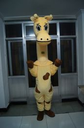 Real Picture giraffe mascot costume Fancy Dress For Halloween Carnival Party support customization