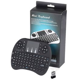 Mini Rii i8 Wireless Keyboard 2.4G English Air Mouse Keyboard Remote Control Touchpad for Smart Android TV Box Notebook Tablet PC Best quality