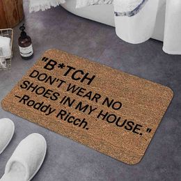 Door Mat Printed Customized Rubber Rug Bathroom Kitchen Carpets Doormats for Living Room Anti-Slip Tapete 40-60/45-70/60-90cm 211109