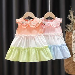 Summer Toddler Baby Dress for Girls Cute Sleeveless 1 year Birthday Princess Dresses Newborn Baby Girl Clothes Infant Clothing Q0716