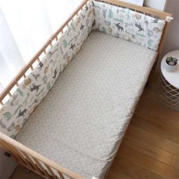 Nordic Baby Bed Bumpers For borns Thicken Star Crib Protector Cotton Infant Cot Around Cushion Room Decor For Boy Girl 1Pcs 211025