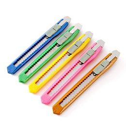 Creative Metal Utility Knife Push-pull Cutting Paper Knifes Envelope Cut Tool with Blade