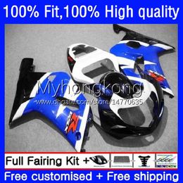 Motorcycle Bodywork For SUZUKI GSXR 1000CC Stock blue 1000 CC 2000 2001 2002 Body 24No.70 GSXR-1000 GSX-R1000 00-02 GSXR1000 K2 00 01 02 OEM Injection Mould Fairing