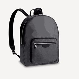 L01-High quality OUTDOOR Backpack Leather Monograms Eclipse Canvas Vintage Laptop Backpacks With Zipper Buckle Luxurys Black Blue Old Flower Designers School Bags