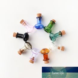 Mini Glass Colour Bottles Cute Bottles With Cork Little Bottles Gift Tiny Jars Vials Mix 9 Colours