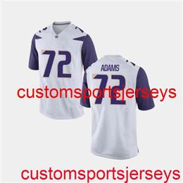 Stitched 2020 Men's Women Youth Washington Huskies #72 Trey Adams Jersey White NCAA Custom any name number XS-5XL 6XL