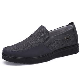 2021 Fashion designer Business style mens shoes black brown leisure soft flats bottoms men casual Dress for Party 38-44 one