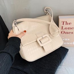 fashion Leather Bags For Women Handbags And Purses Crocodile Pattern Female Winter Travel Crossbody Shoulder Bag wallet