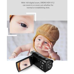 V12 Vlog Video Camera Digital Home Camcorder Filmadora 1080P HD Night Vision for YouTube Blogger