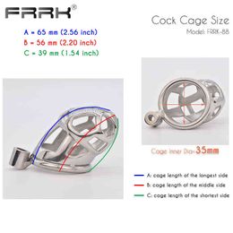 NXY Cockrings FRRK CB Chastity Cage with Urethral Plug Mamba Couple Penis Rings Male Bondage Belt Device BDSM Sex Toys for Adutls 18 Men 1124