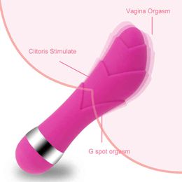 NXY Vibrators Juguetes Sexuales Para Mujeres Consolador Realista Mini Vibrador Punto G Vibracin Masturbacin Vaginal Anal Bala Estroboscpica 220110