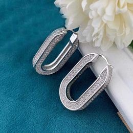 Famous stamp rectangle shape drop earring with double connect and one pc for women wedding jewelry gift PS3000