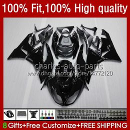 Injection Bodywork For KAWASAKI NINJA ZX 6R 6 R 636 600 CC 600CC ZX600C 13No.1 ZX636 ZX6R 09 10 11 12 ZX-636 ZX-6R 2009 2010 2011 2012 ZX600 09-12 OEM Fairing glossy black