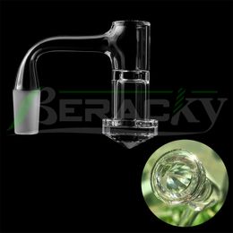 DHL!!! Beracky Full Weld Diamond/Facted Bottom Bevelled Edge Smoking Terp Slurper Quartz Banger 2.5mm Wall 20mmOD Seamless Slurpers Nails For Glass Water Bongs Dab Rigs