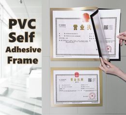 A4 Advertising display Magnetic Wall Mounted PVC Board Picture Frame Sign Holder